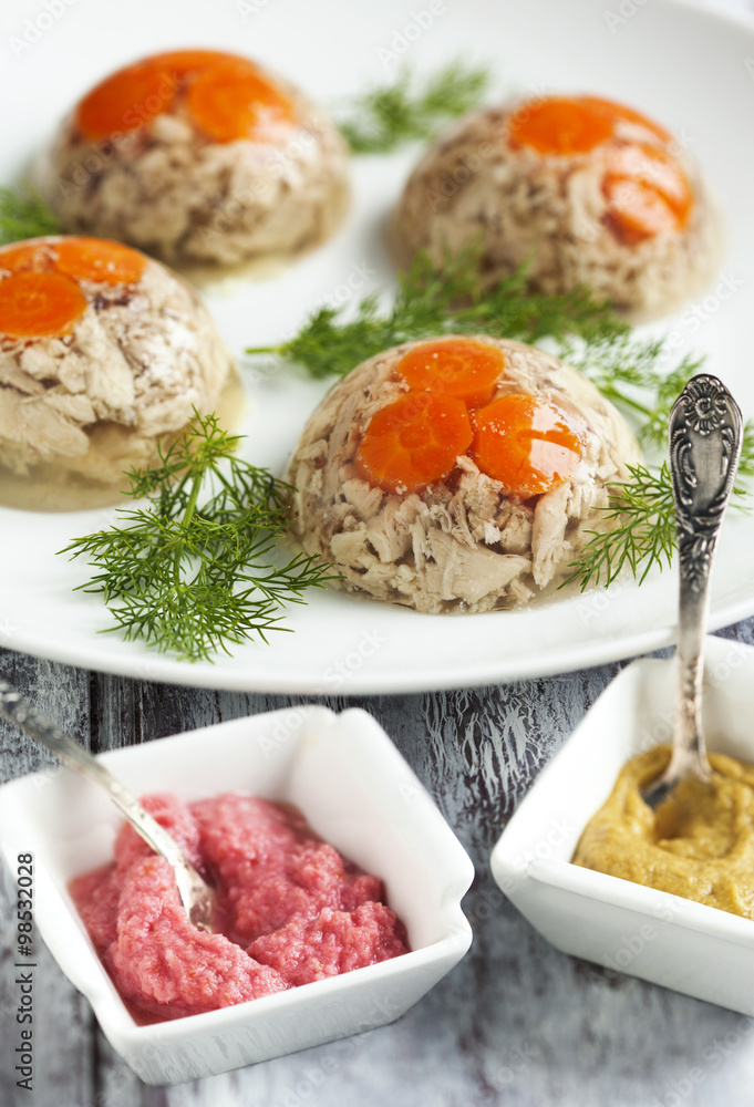 Chicken galantine aspic Chicken galantine aspic