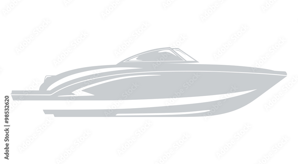 Grey logo boat Grey logo boat
