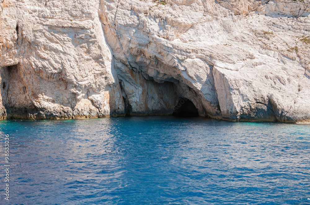 Blue caves on Zakynthos Island Blue caves on Zakynthos Island