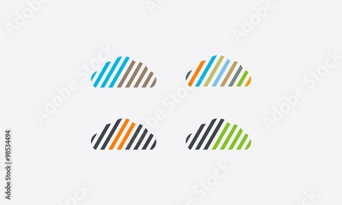 data cloud simple logo