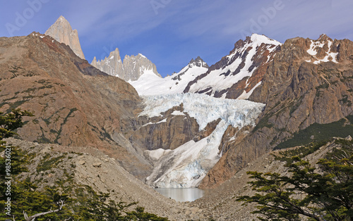 Glaciers and Peaks in a Remote Mountain Valley