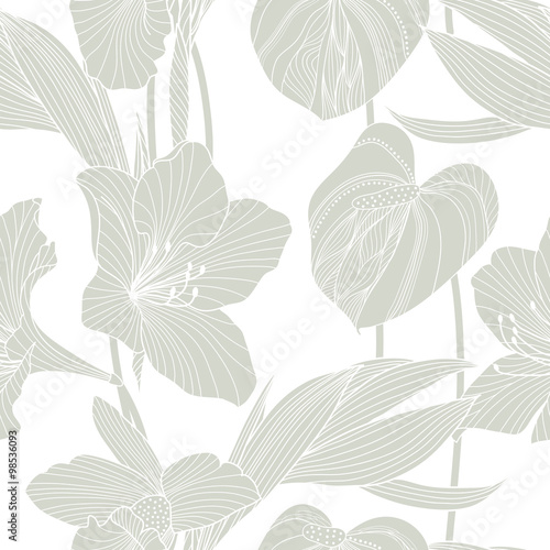 Seamless floral pattern © tets