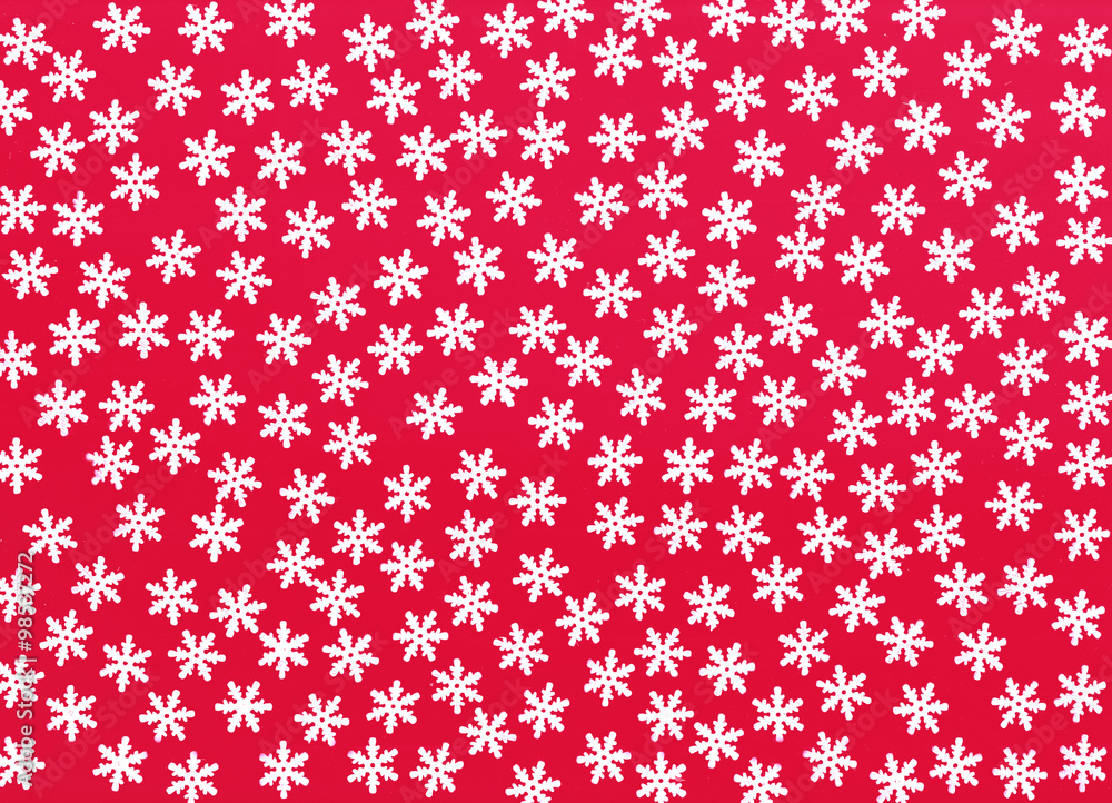 Snowflakes red wrapping paper Snowflakes red wrapping paper