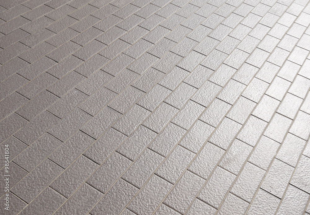 Gray tile sidewalk background Gray tile sidewalk background