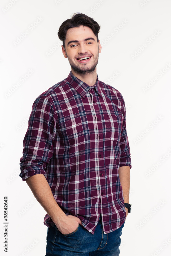 Portrait of a smiling casual man looking at camera Portrait of a smiling casual man looking at camera