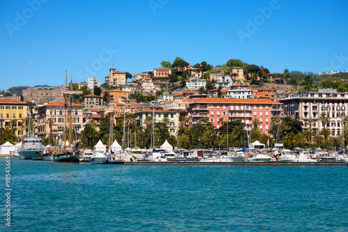 Cityscape of La Spezia - Liguria Italy / View of the city and the harbor of La Spezia - Liguria, Italy, Europe