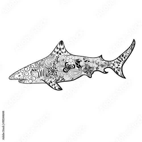 Shark doodle