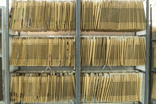Stack of file folders