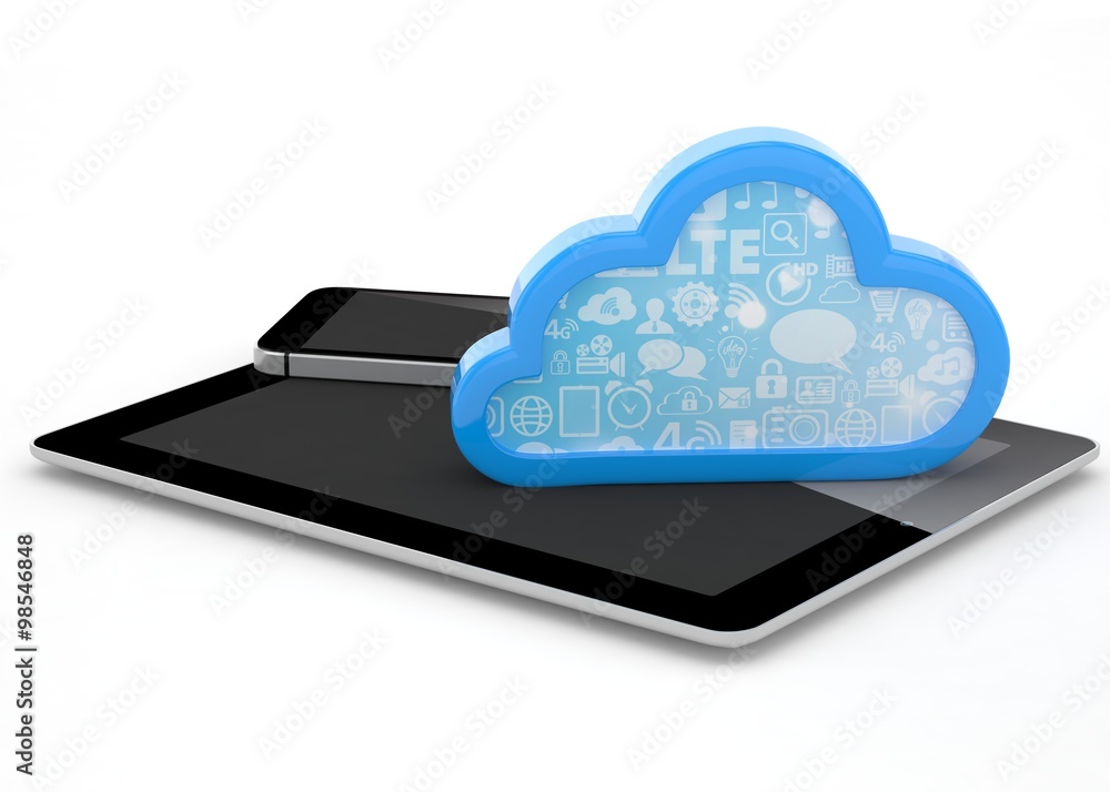 tablet pc, smart phone and cloud tablet pc, smart phone and cloud
