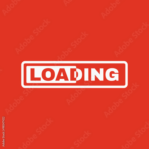 The loading icon. preloader symbol. Flat
