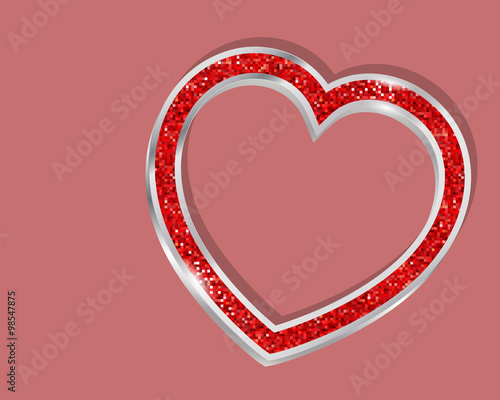  vector Red heart