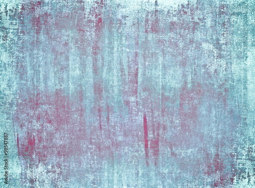 Light blue and purple painted canvas texture. photo