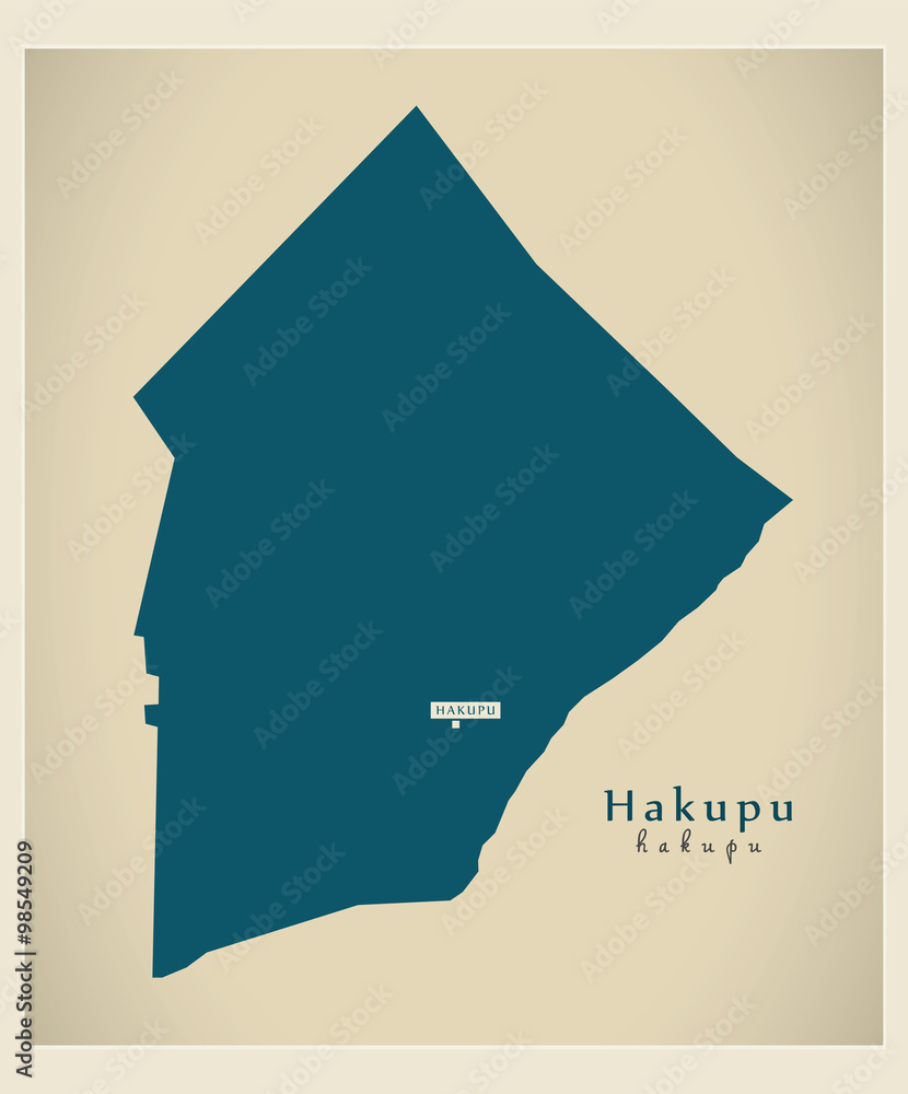 Modern Map - Hakupu NU Modern Map - Hakupu NU