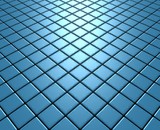 Fleeing blue engraving floor