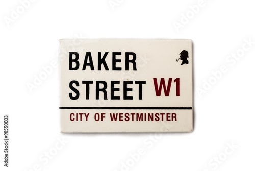 The souvenir magnet - The Baker street sign