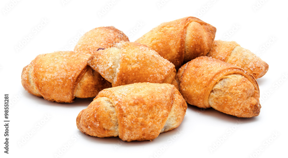 Fresh puff pastries isolated Fresh puff pastries isolated
