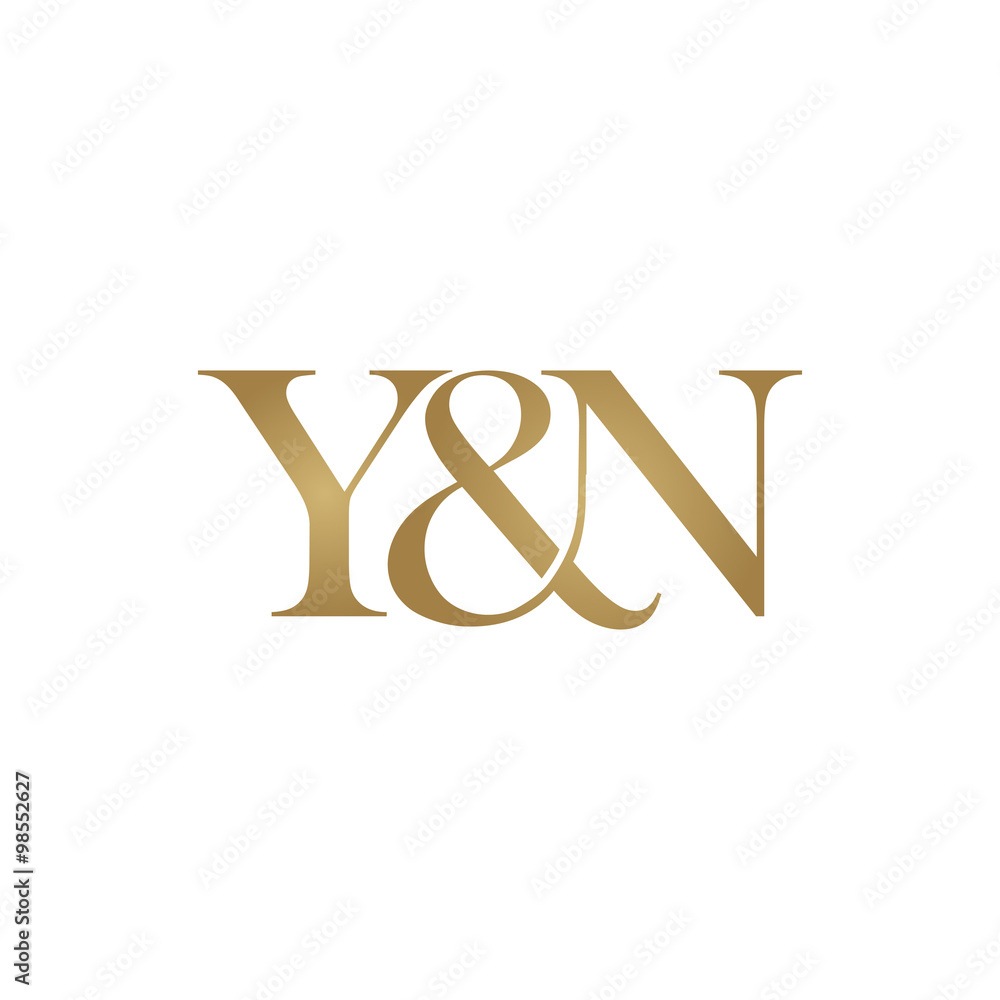 Y&N Initial logo. Ampersand monogram logo Y&N Initial logo. Ampersand monogram logo