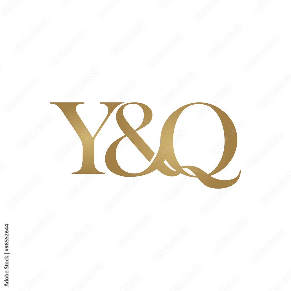 Obraz premium Y&Q Initial logo. Ampersand monogram logo