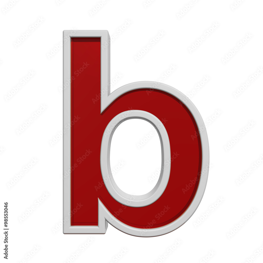 One lower case letter from red glass with white frame alphabet set, isolated on white. Computer generated 3D photo rendering. One lower case letter from red glass with white frame alphabet set, isolated on white. Computer generated 3D photo rendering.
