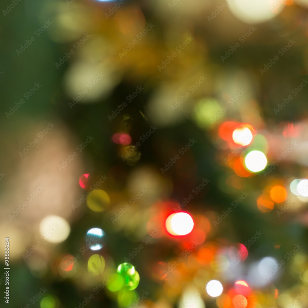 blur light celebration on christmas tree blur light celebration on christmas tree
