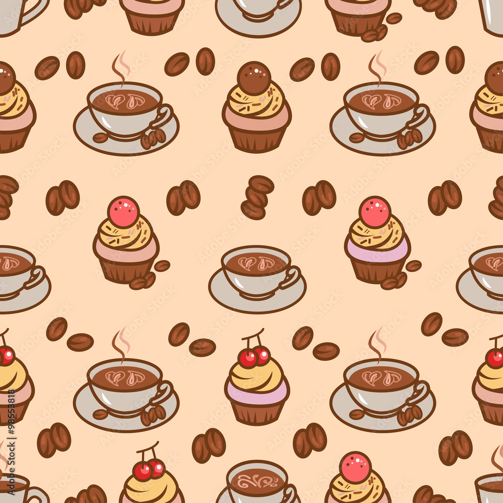 coffeeart seamless pattern coffeeart seamless pattern