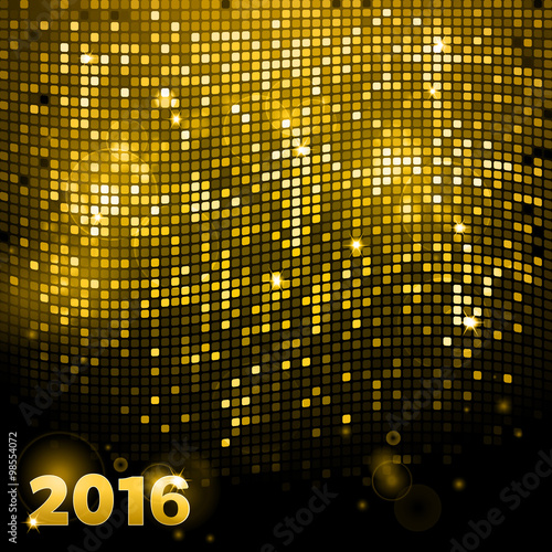 Sparkling gold mosaic 2016