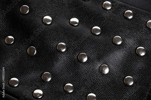 Black Leather Rivet