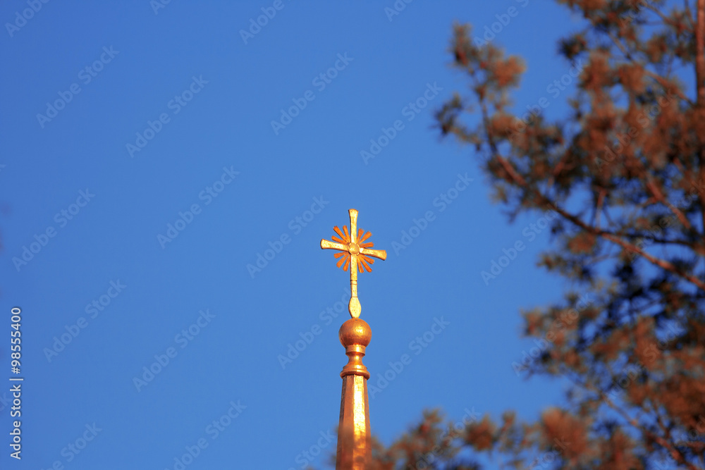 cross on a church