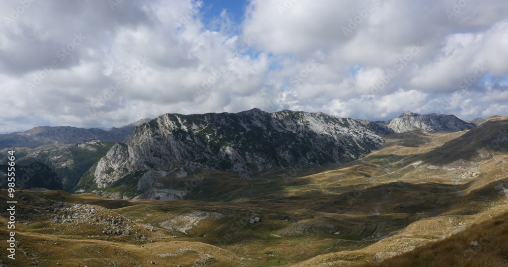 the mountains and the movement of clouds inside a national park Durmitor the mountains and the movement of clouds inside a national park Durmitor