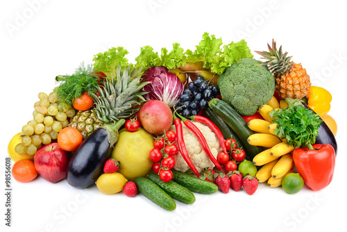 Fototapeta Naklejka Na Ścianę i Meble -  assortment fresh fruits and vegetables