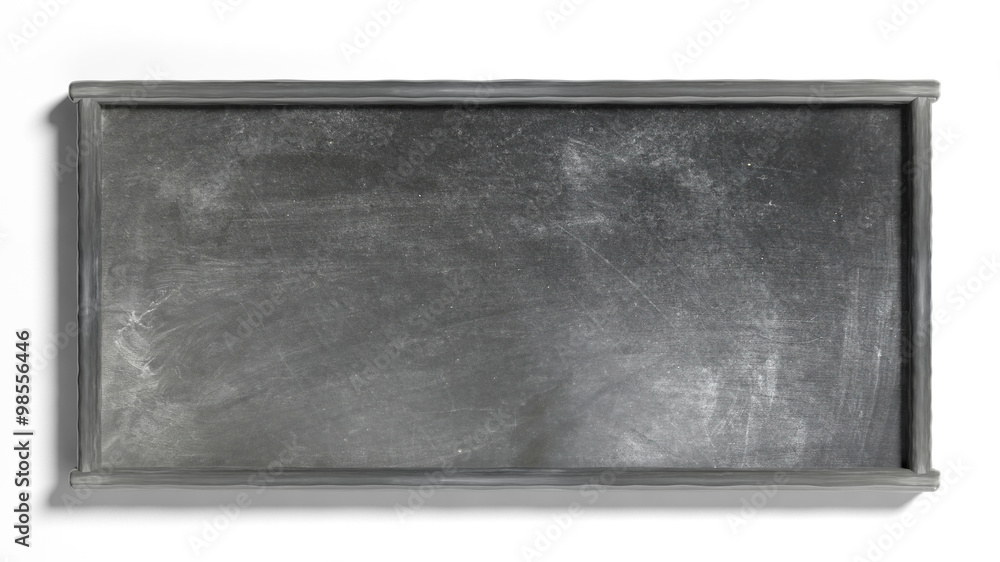 Fototapeta premium Blank blackboard,isolated on white background.