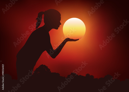 SOLEIL-Femme Main