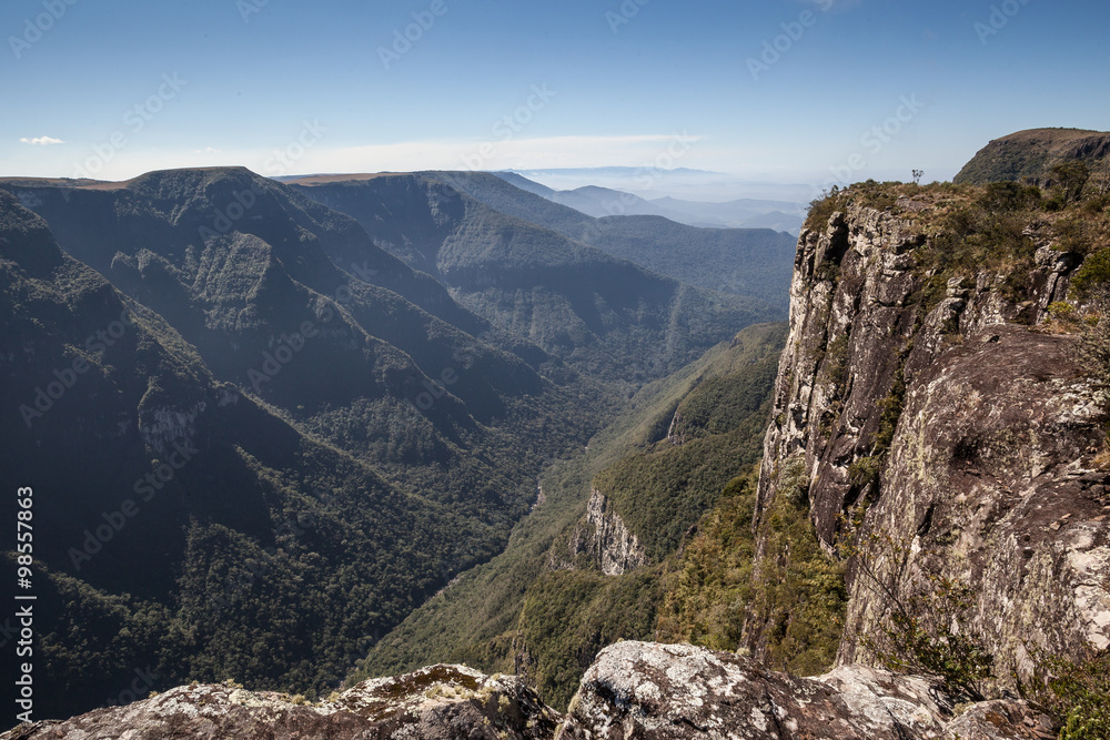 Fototapeta premium View of Canion Fortaleza - Serra Geral National Park - Cambara d