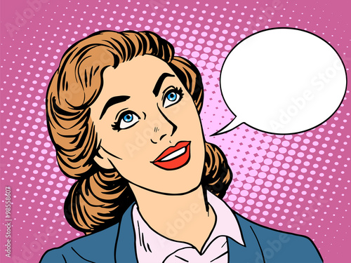 businesswoman interested in communicating