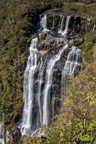 Tigre Preto waterfall  Black Tiger waterfall  with 400 meters hi