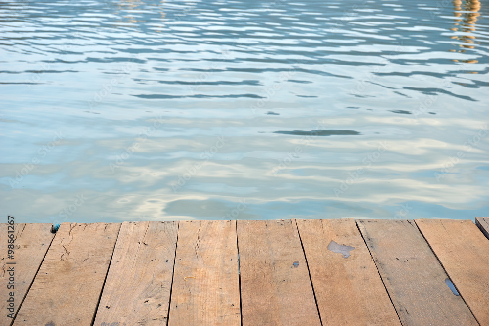 wood board pattern with water in background wood board pattern with water in background