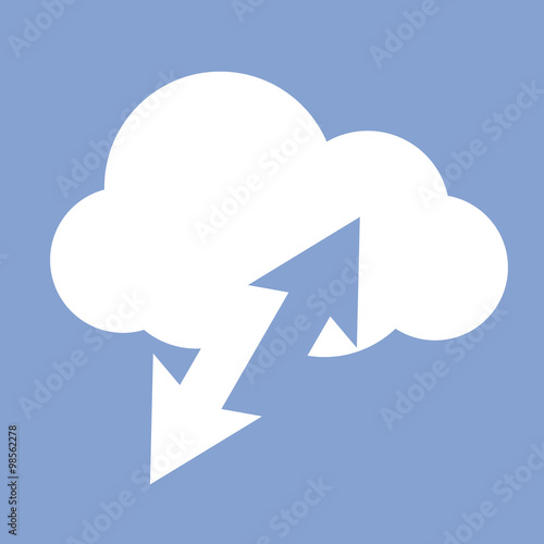 Cloud computing data synchronization - network interchange icon
