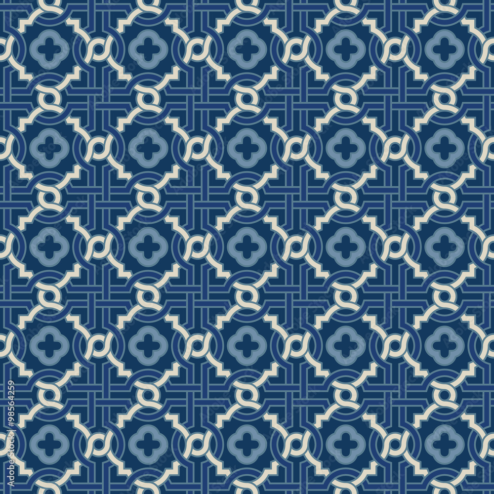 Tangled Pattern with Quatrefoils Tangled Pattern with Quatrefoils