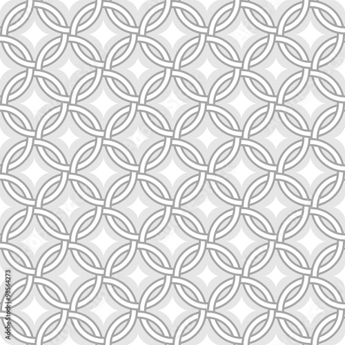 Retro pattern - lines, circles and diamond stars