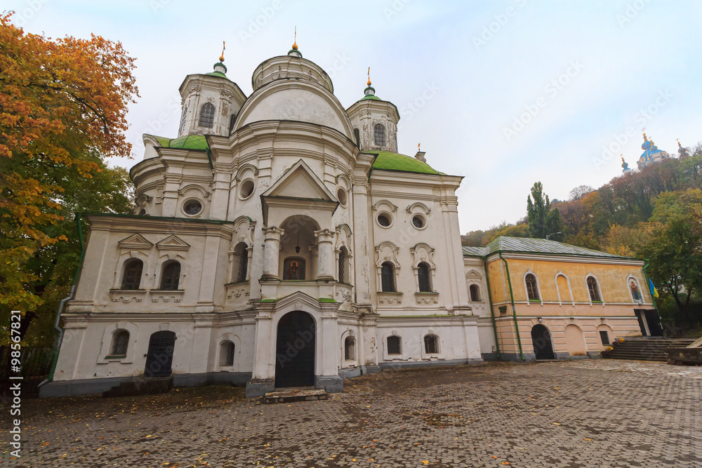 Fototapeta premium Church of the Intercession on Podil, designed by architect Grigo