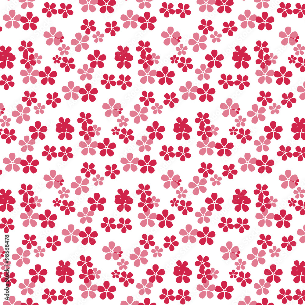 Cherry flowers pattern. Vector Cherry flowers pattern. Vector