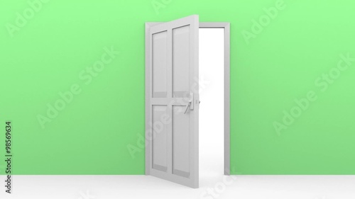 a door opening