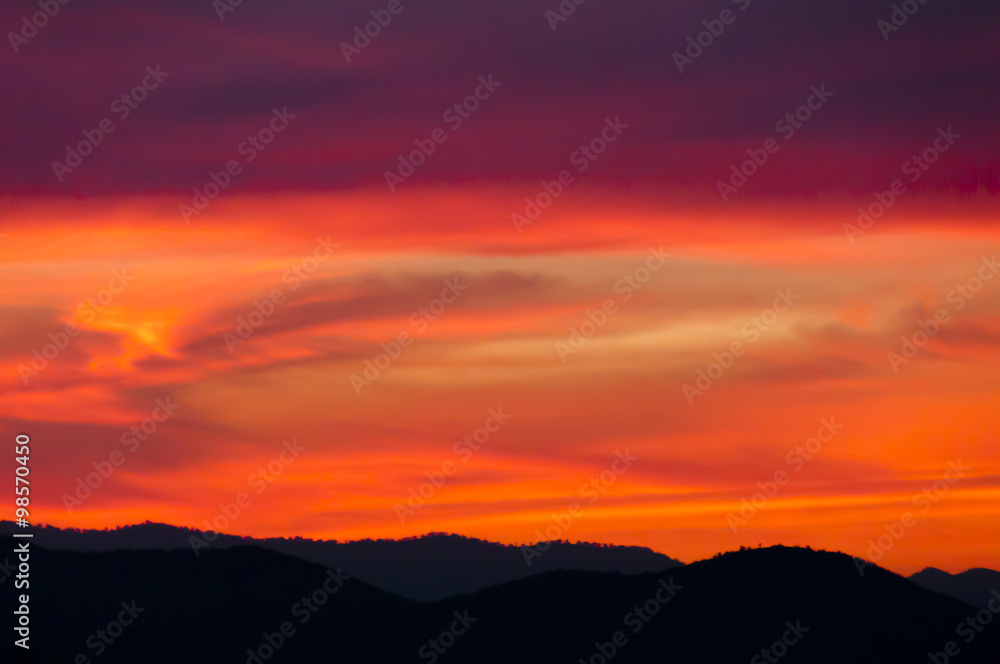 Colorful Sunset - Atlas Mountains - Morocco