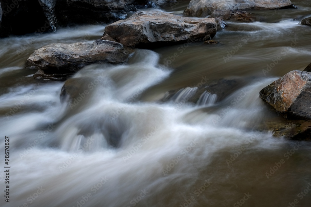 creek flowing over the rocks