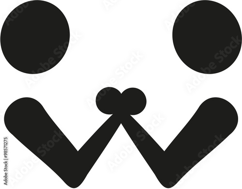 Arm wrestling symbol