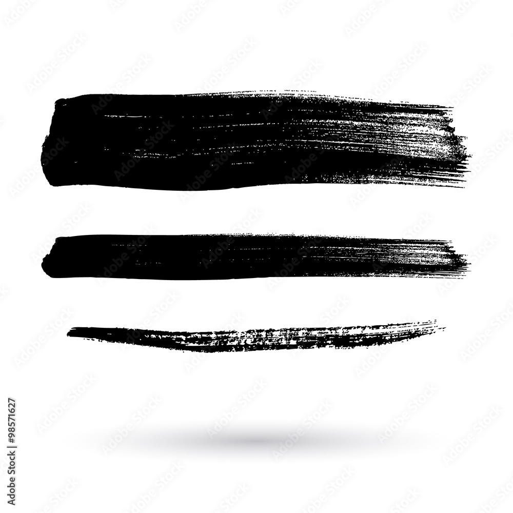 Brush strokes set abstract vector illustration. Brush strokes set abstract vector illustration.