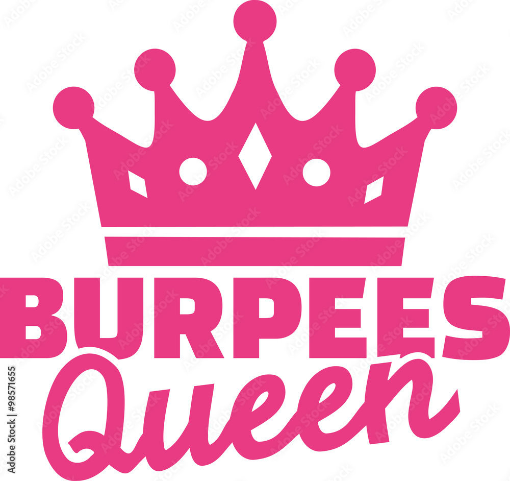 Burpees queen Stock Vector Adobe Stock