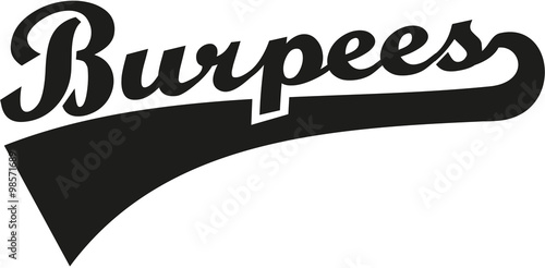 Burpees word retro