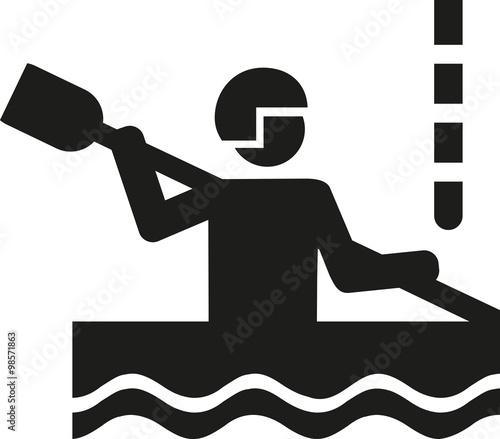 Canoe slalom pictogram