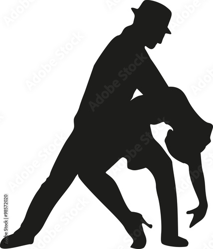 Tango dancing couple